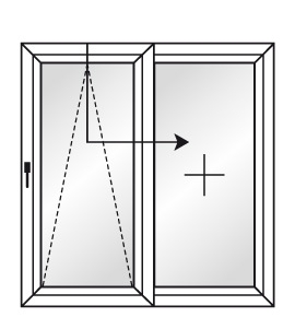 Tombant coulissant - fixe droit